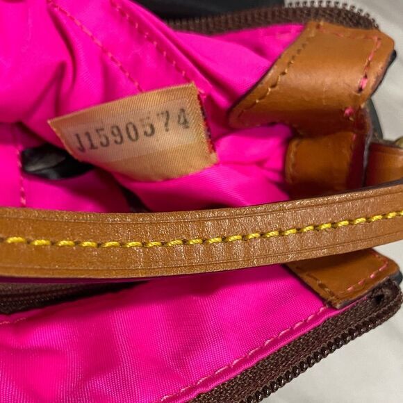 Dooney & Bourke Dark Blue Shoulder Bag with Brown Accents - Picture 16 of 16